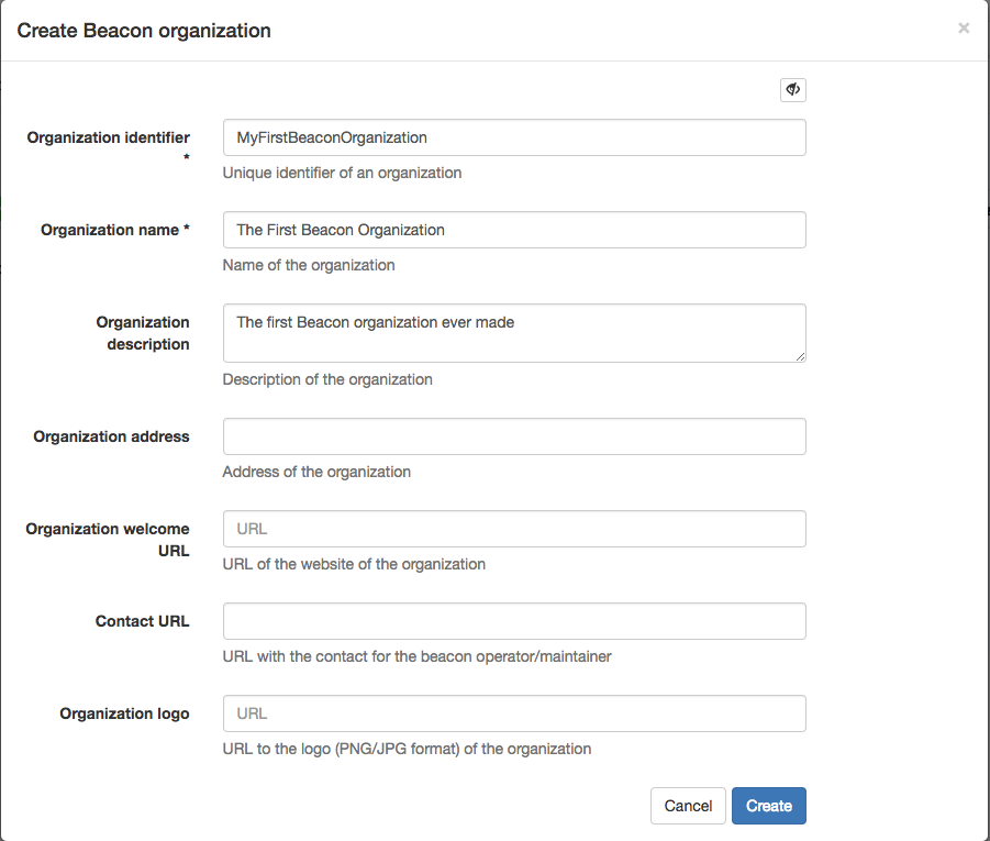 Creating a Beacon Organization