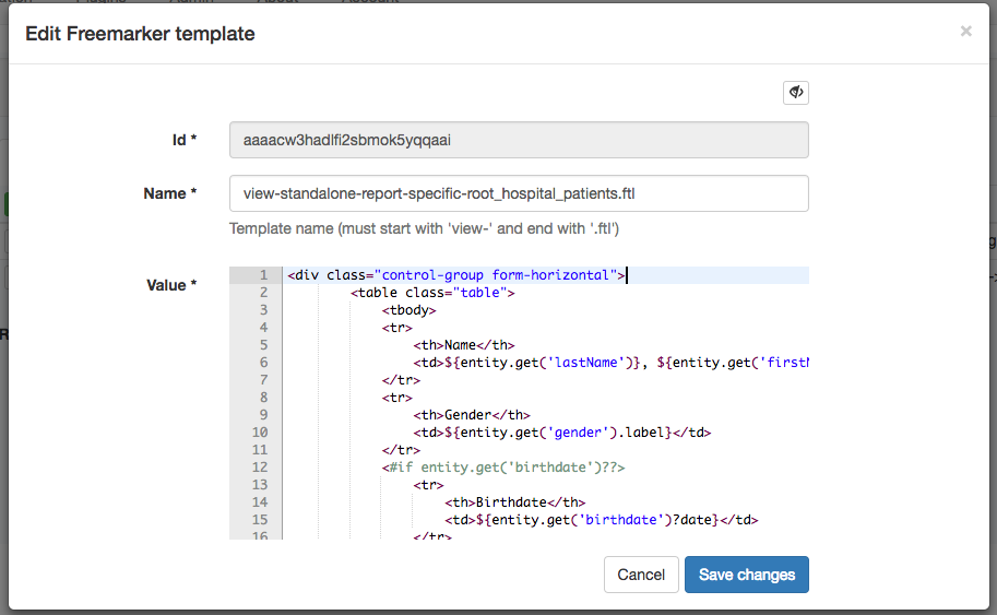 standalone report form Standalone Report form