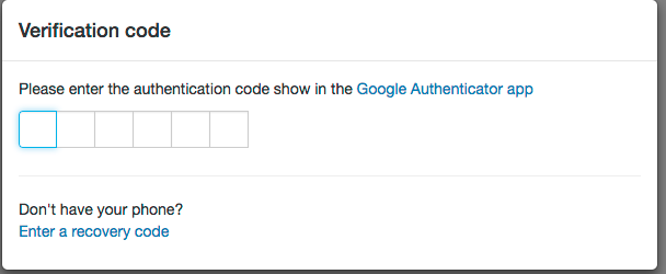 two-factor authentication configured two-factor authentication configured