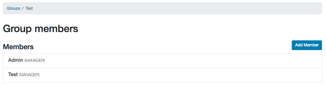 Membership overview with role change
